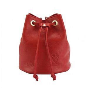 Italian Leather Small Crossbody Bucket Bag (new without tags)